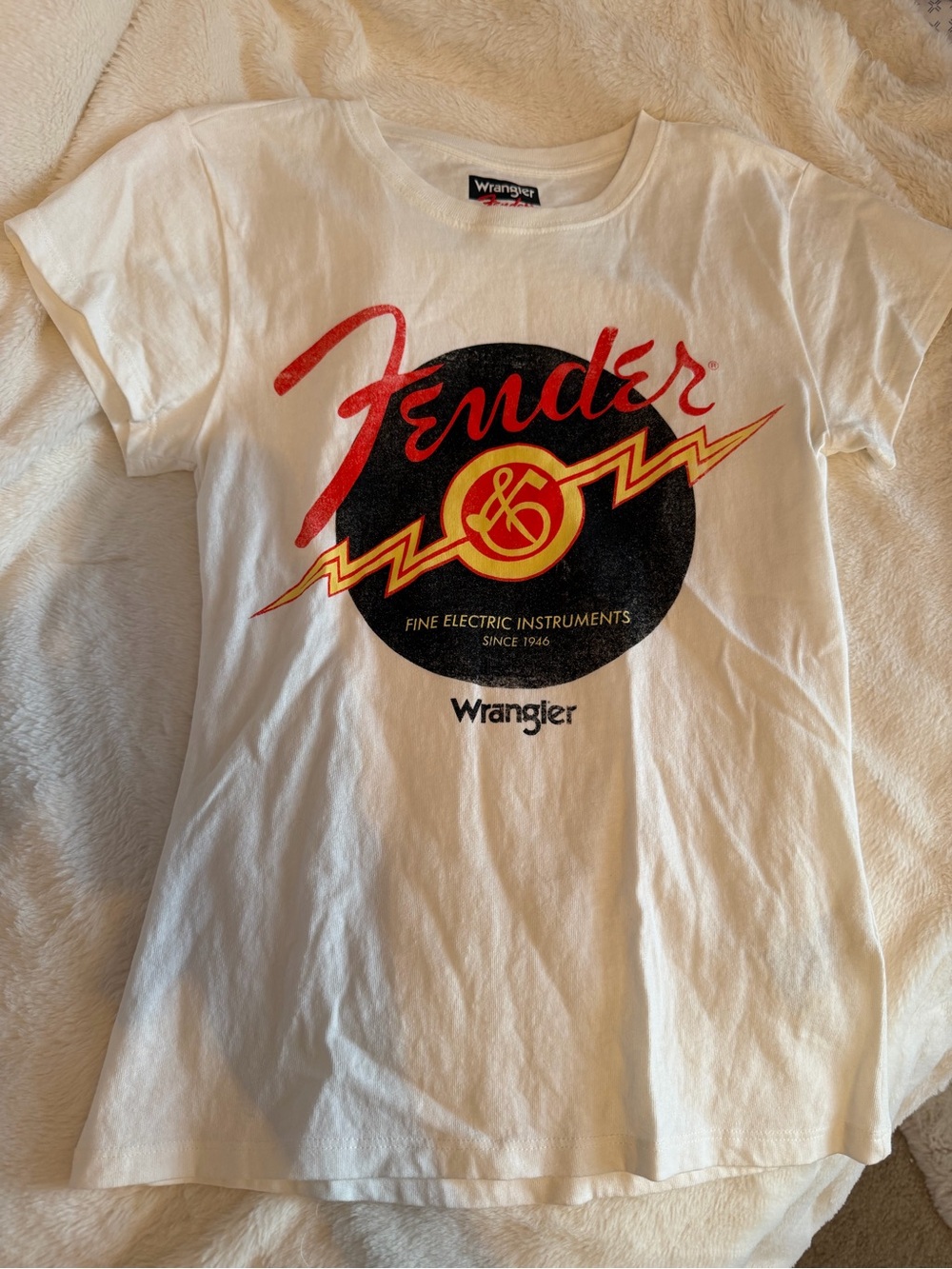 Wrangler x Fender White Graphic Tee